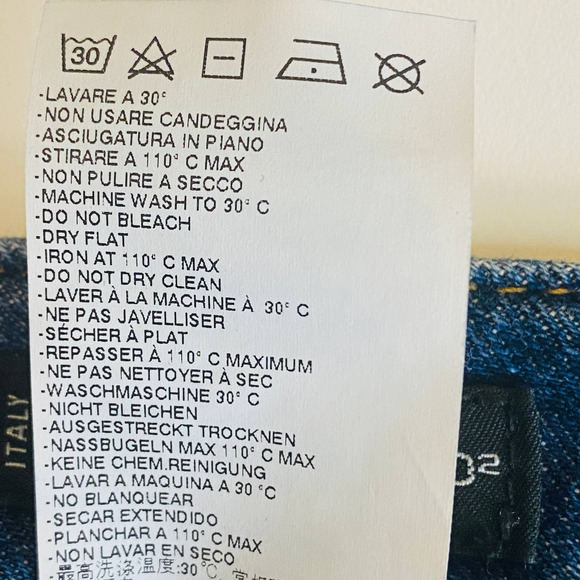 Dsquared2 Paint Splatter Skinny Jeans Size 40 Size 4 Medium Wash Rigid Denim - Picture 16 of 16